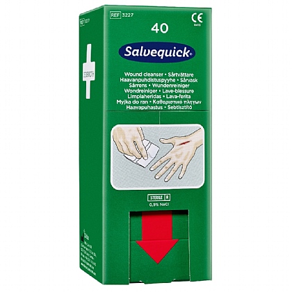 Salvequick Wound Cleanser Refill, 40 Wipes
