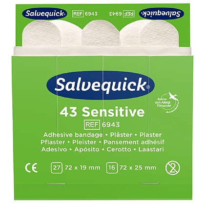 Salvequick Non-Woven Plaster Pack x 6