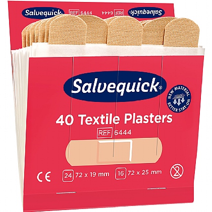 Salvequick Fabric Plaster Pack x 6